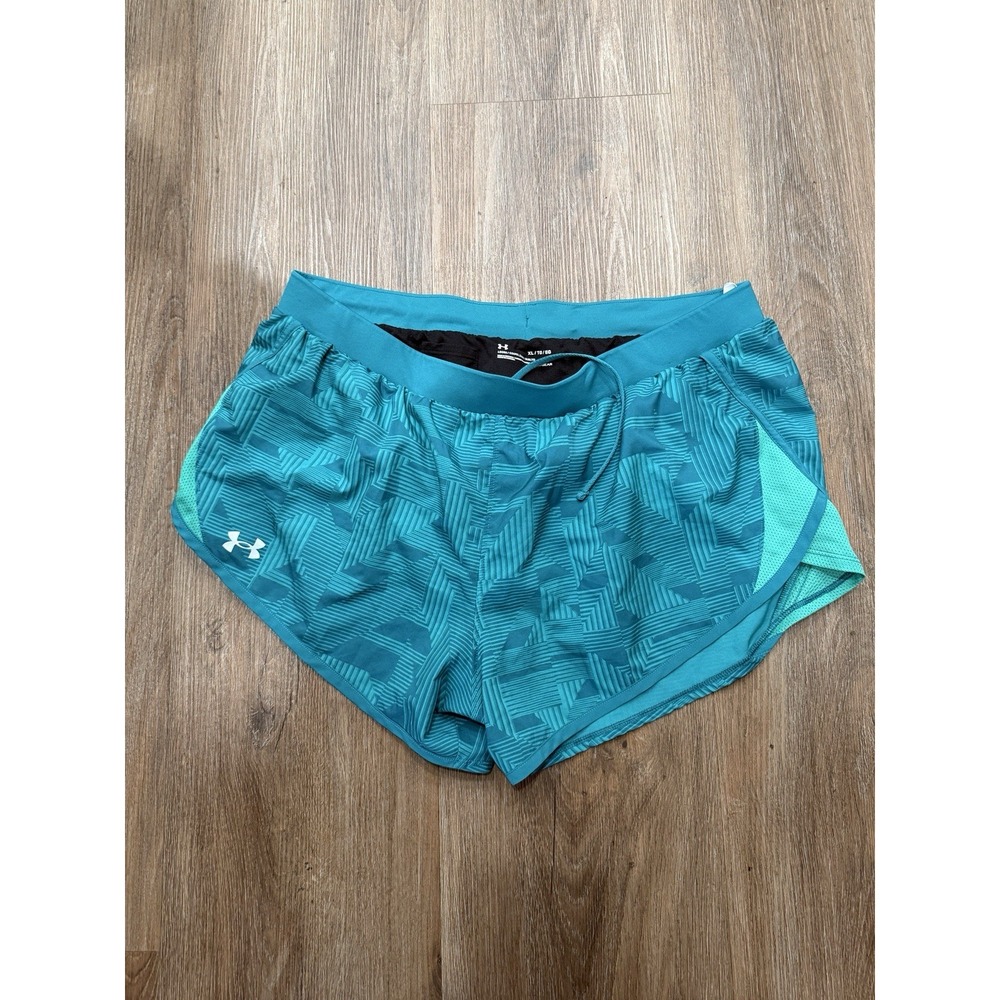 Under Armour Fly By 2.0 Running Shorts Women's‎ Coastal Teal Size XL
